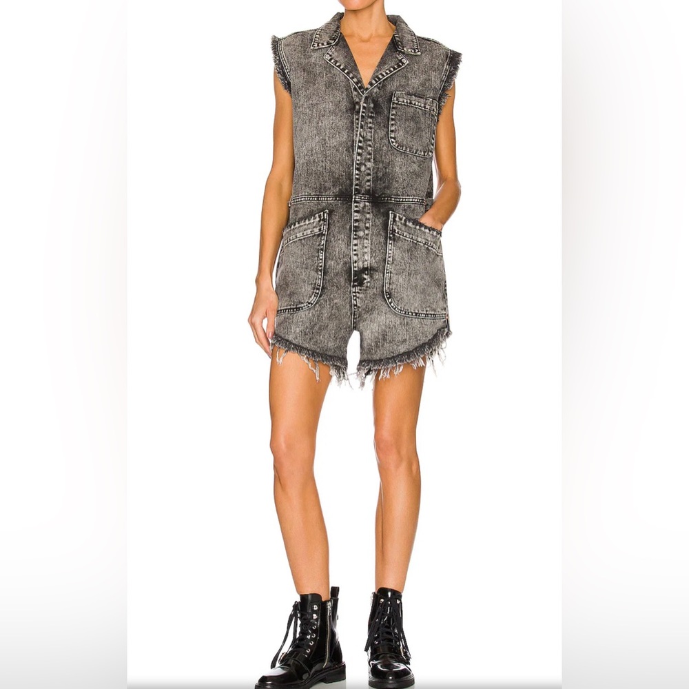 One Teaspoon Palisades Overall Rodeo Gray NWT Size L